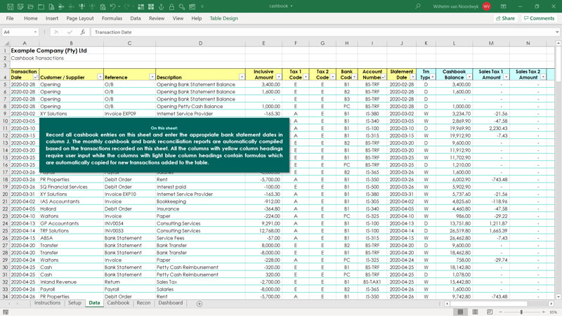 Bank Reconciliation Formula  Examples with Excel Template