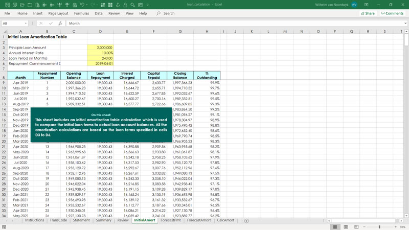 simple loan calculator microsoft excel templates