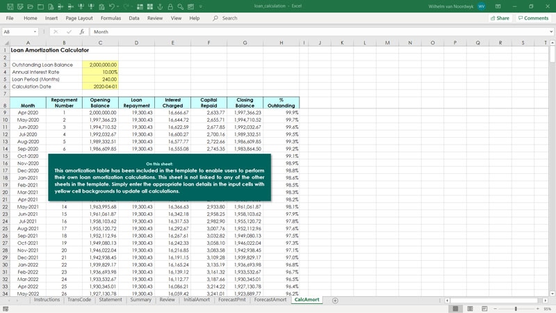 Loan Calculator Template Excel Skills