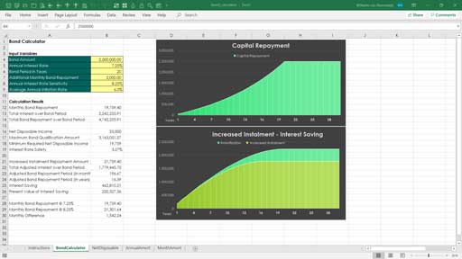 home loan calculator template