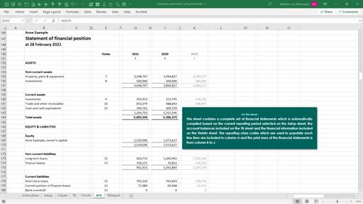 financial statements -  sole proprietor template