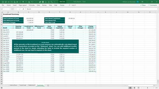 fixed term deposits template