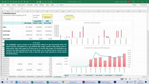 Excel Product Inventory Template from www.excel-skills.com