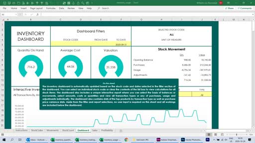 inventory control - usage based template