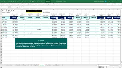 basic monthly salary template